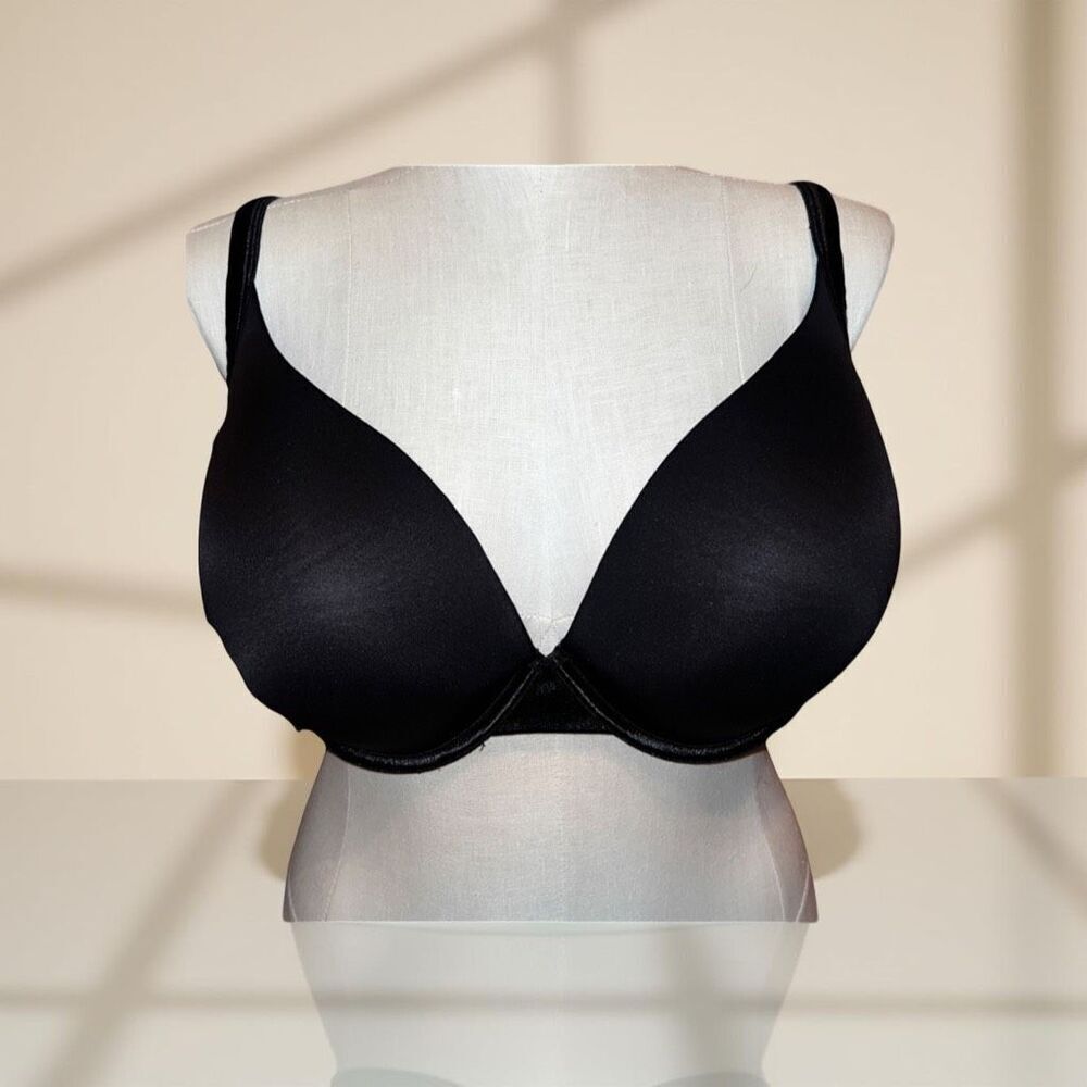 Full Figure Plus Size Cacique Black Bra Size 46DDD